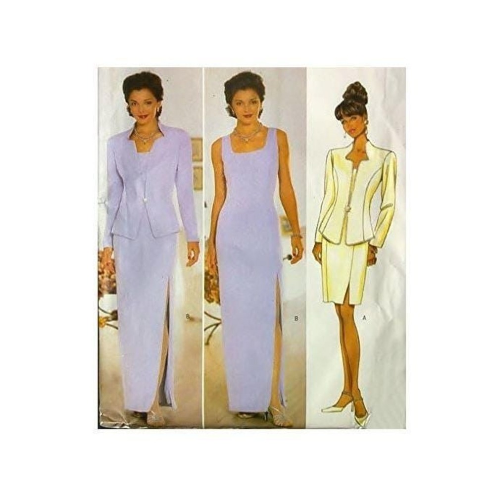 Butterick Sewing Pattern 5389 Misses Jacket Dress Formal Petite Size 12-16